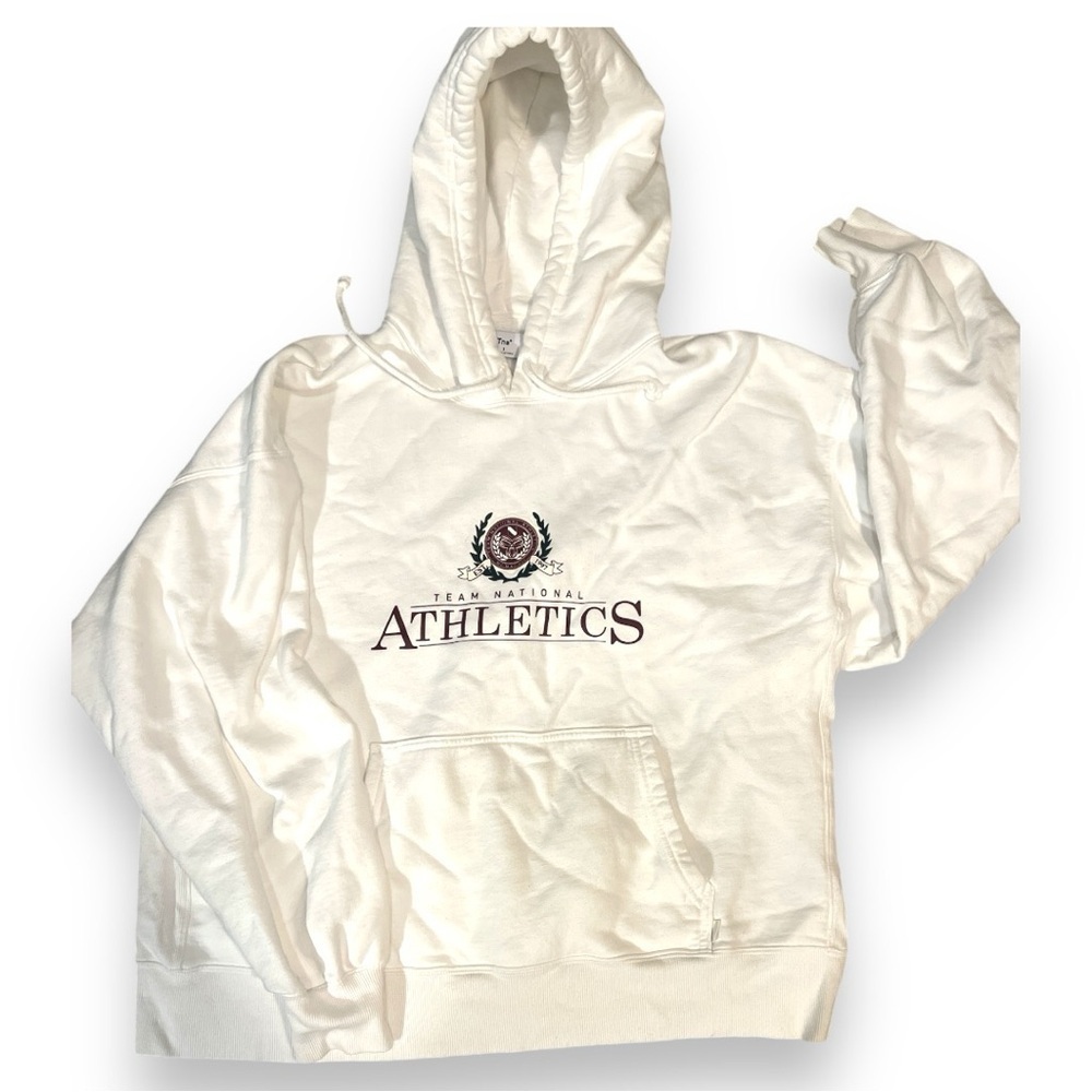 White Vintage Aritzia Cozy Fleece Hoodie
